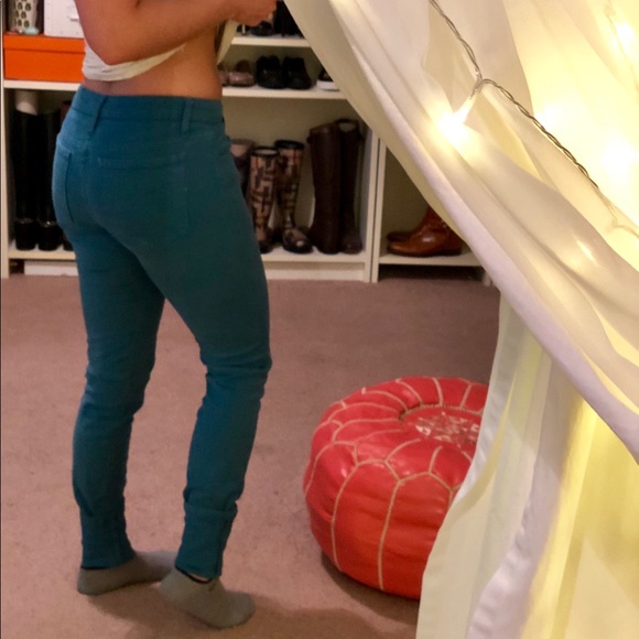 Joe’s Denim Peacock Blue Turquoise Skinny Jeans - Picture 7 of 8